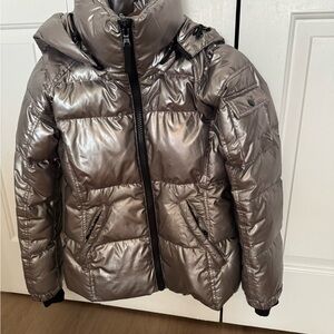 Shiny Metallic Puffer Jacket